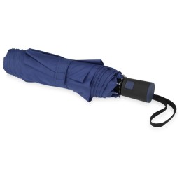 Зонт складной "Irvine", полуавтоматический, 3 сложения, с чехлом, темно-синий