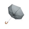 Зонт складной "Cary", полуавтоматический, 3 сложения, с чехлом, светло-серый