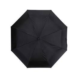 Зонт-полуавтомат складной Motley с цветными спицами, черный/синий