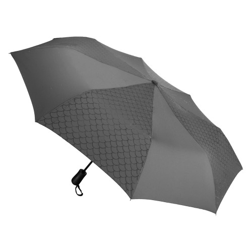 Зонт-полуавтомат складной Marvy с проявляющимся рисунком, серый