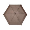 Зонт складной женский TORBER, механика, 5 сложений, коричневый, каркас алюминий, эпонж, пластиковая ручка, диаметр 91 см
