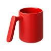 Кружка матовая с прямой ручкой "Axio", 360 мл, красный