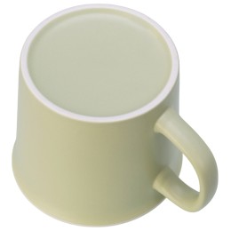 Матовая кружка Nancy 360 мл цветная снаружи, белая внутри, оливковый