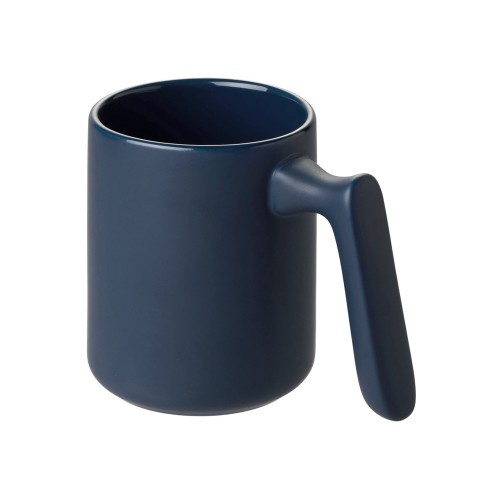 Кружка матовая с прямой ручкой "Axio", 360 мл, темно-синий