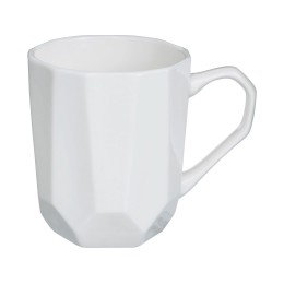 Кружка с гранями Amery, 310мл, белый глянцевый