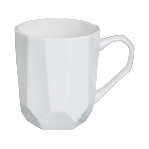 Кружка с гранями Amery, 310мл, белый глянцевый