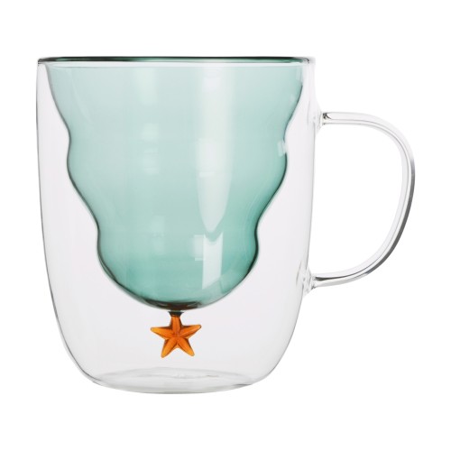 Кружка с двойными стенками с елочкой внутри "Winter Wonderland"