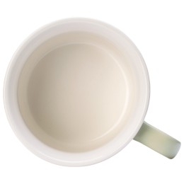 Матовая кружка Nancy 360 мл цветная снаружи, белая внутри, оливковый