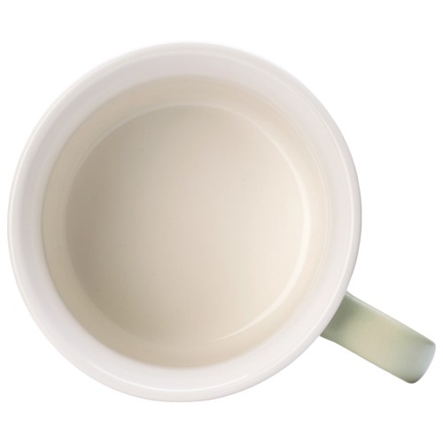 Матовая кружка Nancy 360 мл цветная снаружи, белая внутри, оливковый