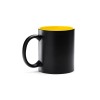 Кружка керамическая MACHA, 350 мл, черный/желтый
