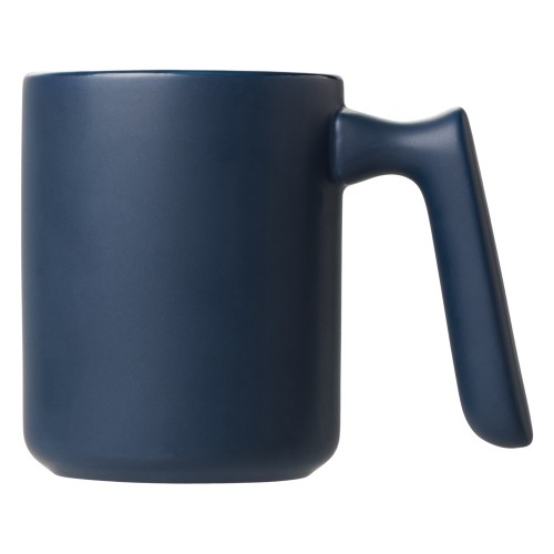 Кружка матовая с прямой ручкой "Axio", 360 мл, темно-синий