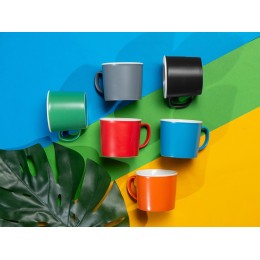 Матовая кружка Nancy 360 мл цветная снаружи, белая внутри, желтый