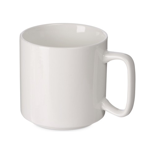 Кружка "Kos", 370 мл, белый, с квадратной ручкой