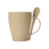 Пшеничная кружка Nina с ложкой, 300ml, бежевый
