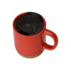 Кружка Denpasar с пробковым дном и крышкой, цветная с двух сторон, красный