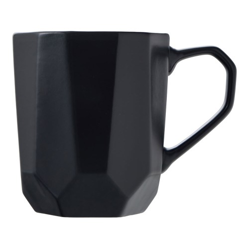 Кружка с гранями Amery, 310мл, черный матовый