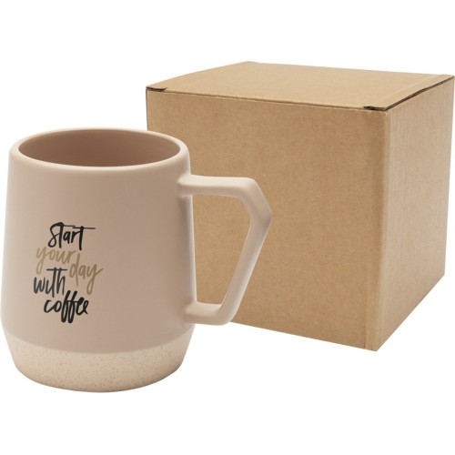 Dolce керамическая кружка объемом 300 мл с матовой отделкой, овсяный