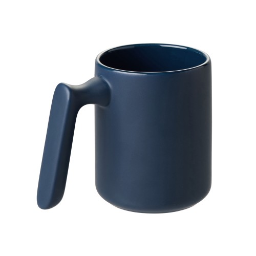 Кружка матовая с прямой ручкой "Axio", 360 мл, темно-синий