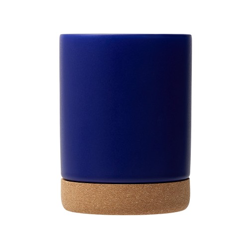 Кружка 450 мл с пробковым дном "Корк & Бон", глубокий синий