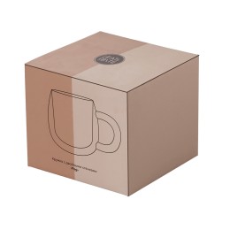 Кружка с двойными стенками с широкой ручкой "Fog", прозрачный