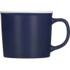 Матовая кружка Nancy 360 мл цветная снаружи, белая внутри, темно-синий