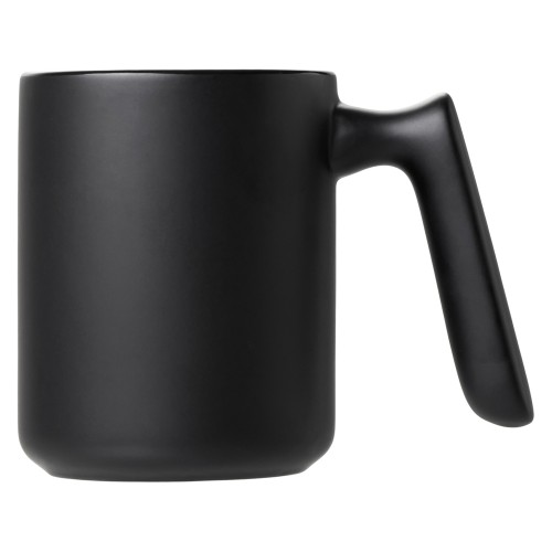 Кружка матовая с прямой ручкой "Axio", 360 мл, черный