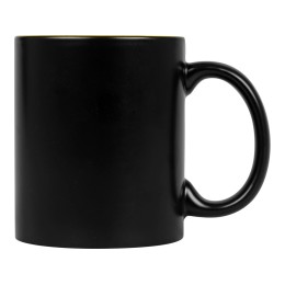 Кружка с покрытием для гравировки «Subcolor BLK», черный/желтый