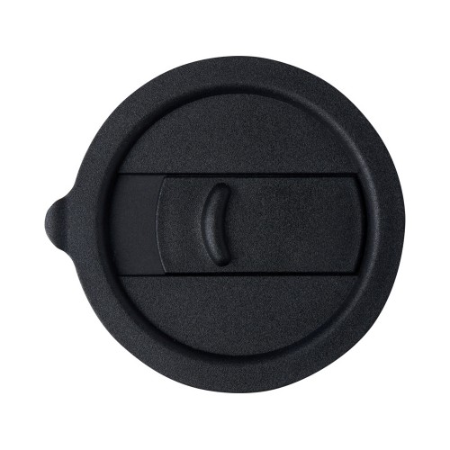 Java керамическая кружка емкостью 330 мл с силиконовой оберткой и пластиковой крышкой - сплошной черный