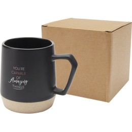 Dolce керамическая кружка объемом 300 мл с матовой отделкой, сплошной черный