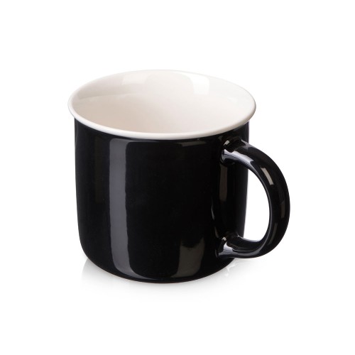 Кружка с каймой "Countryside M", черный 410ml