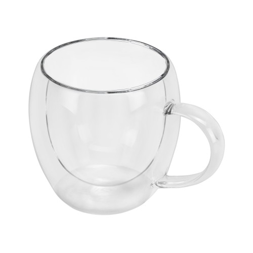 Кружка с двойными стенками «Mont Blanc» полукруглый, с ручкой 250 мл