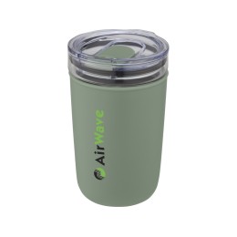 Bello, стеклянная кружка объемом 420 мл с внешней стенкой из переработанного пластика, зеленый яркий