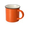 Кружка Countryside S с черным ободком, белая внутри, цветная снаружи, оранжевый (Р)