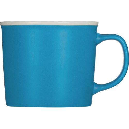 Матовая кружка Nancy 360 мл цветная снаружи, белая внутри, голубой (Р)