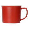 Матовая кружка Nancy 360 мл цветная снаружи, белая внутри, красный
