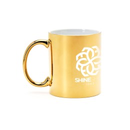 Кружка керамическая ZALA 350 мл, золотистый