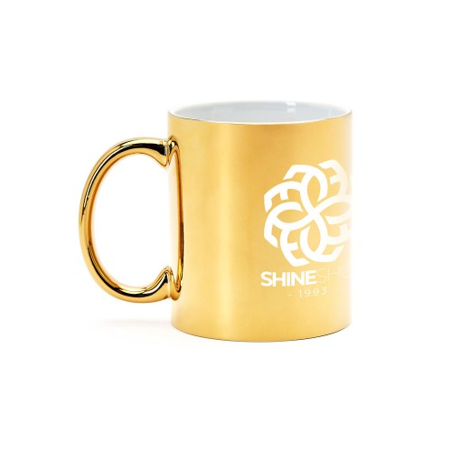 Кружка керамическая ZALA 350 мл, золотистый