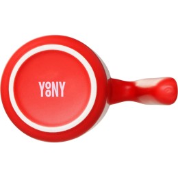 Кружка матовая с прямой ручкой "Axio", 360 мл, красный