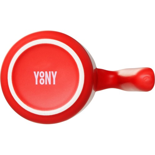 Кружка матовая с прямой ручкой "Axio", 360 мл, красный