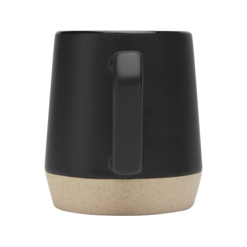 Dolce керамическая кружка объемом 300 мл с матовой отделкой, сплошной черный