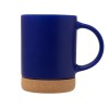 Кружка 450 мл с пробковым дном "Корк & Бон", глубокий синий