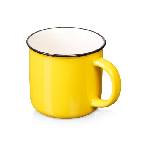 Кружка с каймой "Countryside M", желтый 410ml
