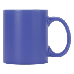 Матовая кружка Марко базовой формы, цветная снаружи, белая внутри, синий