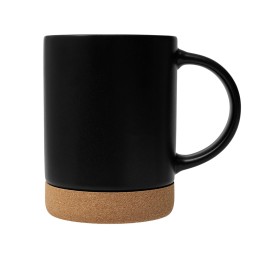 Кружка 450 мл с пробковым дном "Корк & Бон", черный