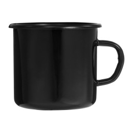 Кружка эмалированная в коробке, черный