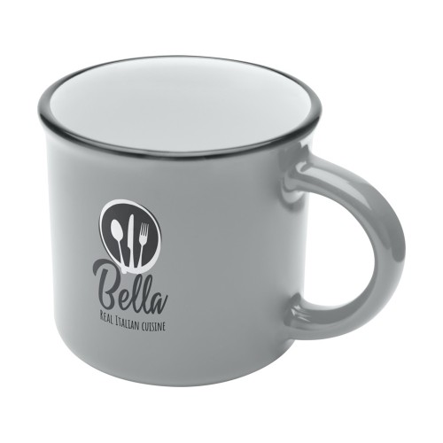 Bari керамическая кружка объемом 240 мл, серый