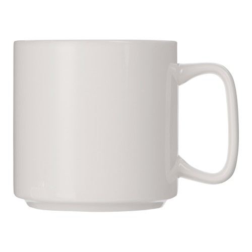Кружка "Kos", 370 мл, белый, с квадратной ручкой