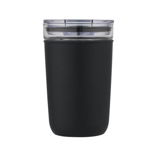 Bello, стеклянная кружка объемом 420 мл с внешней стенкой из переработанного пластика, черный