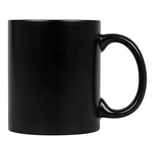 Кружка с покрытием для гравировки «Subcolor BLK», черный/белый