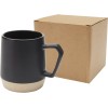Dolce керамическая кружка объемом 300 мл с матовой отделкой, сплошной черный